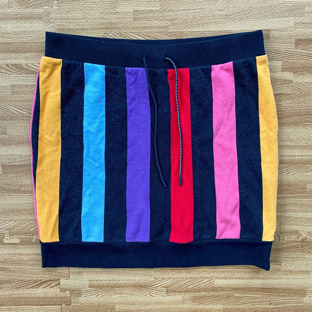 Juicy Couture rainbow stripe skirt